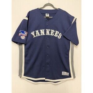 Dynasty New York Yankees Jersey Mens Size XL Navy Blue MLB Baseball Vintage